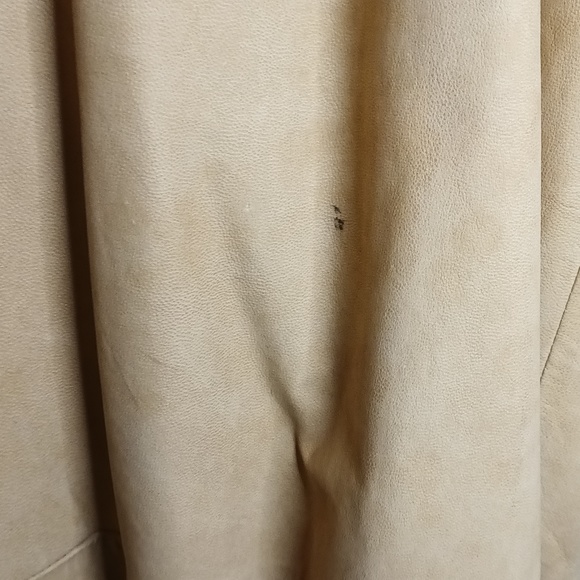 Vintage Dark Tan Leather Men's Full Body Long Duster XL - Picture 12 of 16